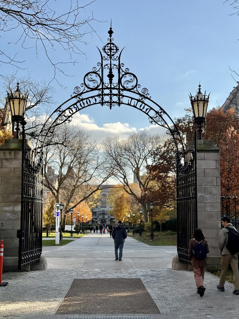 Ornamental Hull Court gate at the University of Chicago