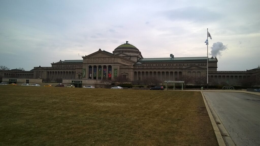 Classical facade of the Griffin Museum of Science and Industry
